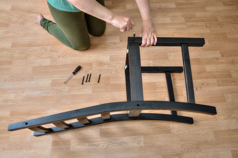 Assembling a dining table