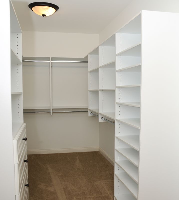 Closet system installation